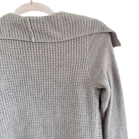 Barefoot Dreams Waffle Knit Sweater Cardigan Jacket - Picture 6 of 7